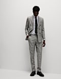 Slim Fit Wool Rich Check Suit Trousers