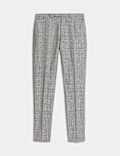 Slim Fit Wool Rich Check Suit Trousers