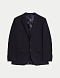 Regular Fit Herringbone Pure Wool Suit Jacket