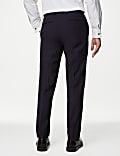 Slim Fit Pure Wool Herringbone Suit Trousers