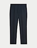 Regular Fit Pure Wool Suit Trousers