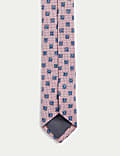 Λεπτές γραβάτες με ανάγλυφη υφή, σετ των 2