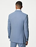 Slim Fit Wool Blend Herringbone Suit Jacket