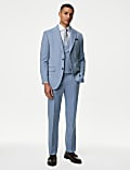 Slim Fit Wool Blend Herringbone Suit Jacket