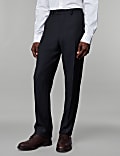 Tailored Fit Pure Wool Herringbone Trousers