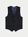 Gilet de costume coupe ajustée 100 % laine sergée