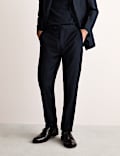 Tailored Fit Pure Wool Twill Suit Trousers