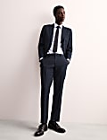 Tailored Fit Wool Rich Check Suit Trousers