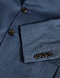 Veste style peau de requin coupe ajustée en laine italienne