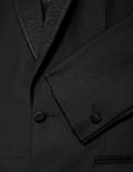 Veste de smoking 100 % laine coupe ajustée