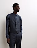 Tailored Fit Wool Rich Textured Waistcoat