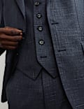 Tailored Fit Wool Rich Textured Waistcoat