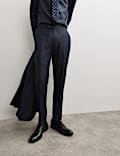 Tailored Fit Wool Rich Flat Front Trousers