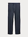 Tailored Fit Wool Rich Flat Front Trousers