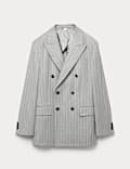 Italian Wool Rich Suit Jacket with Cashmere