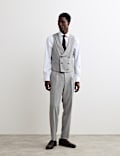 Wool Rich Chalk Stripe Double Breasted Waistcoat