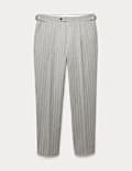 Wool Rich Chalk Stripe Suit Trousers