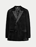 Tailored Fit Velvet Suit Jacket