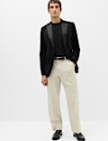 Tailored Fit Velvet Blazer
