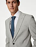 Tailored Fit Linen Rich Suit Jacket