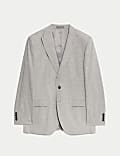 Tailored Fit Linen Rich Suit Jacket