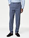 Tailored Fit Italian Performance Linen Suit Trousers
