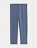 Tailored Fit Italian Performance Linen Suit Trousers