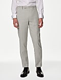 Tailored Fit Italian Linen Miracle™ Puppytooth Suit Trousers