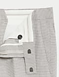 Tailored Fit Italian Linen Miracle™ Puppytooth Suit Trousers