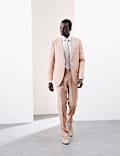 Tailored Fit Italian Performance Linen Blend Suit Jacket