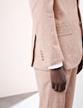 Tailored Fit Italian Performance Linen Blend Suit Jacket