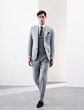 Tailored Fit Italian Performance Linen Blend Suit Jacket