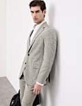 Tailored Fit Italian Performance Linen Blend Suit Jacket