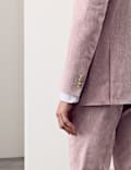 Tailored Fit Italian Performance Linen Blend Suit Jacket