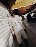 Tailored Fit Italian Performance Linen Blend Suit Jacket