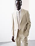 Tailored Fit Italian Performance Linen Blend Suit Jacket