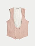 Italian Performance Linen Blend Double Breasted Waistcoat