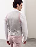 Italian Performance Linen Blend Double Breasted Waistcoat