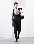 Italian Performance Linen Blend Double Breasted Waistcoat