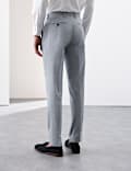 Tailored Fit Italian Performance Linen Blend Suit Trousers