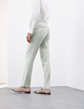 Tailored Fit Italian Performance Linen Blend Suit Trousers