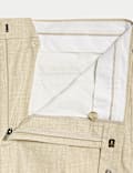 Tailored Fit Italian Performance Linen Blend Suit Trousers