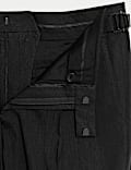 Tailored Fit Italian Performance Linen Blend Suit Trousers