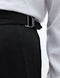 Tailored Fit Italian Performance Linen Blend Suit Trousers