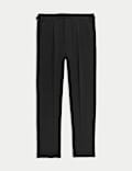 Tailored Fit Italian Performance Linen Blend Suit Trousers