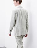Tailored Fit Italian Performance Linen Blend Suit Jacket