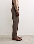 Italian Wool Flannel Puppytooth Trousers