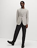Tailored Fit Wool Blend Textured Blazer