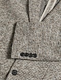 Tailored Fit Wool Blend Textured Blazer