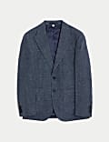 Italian Linen Blend Textured Blazer